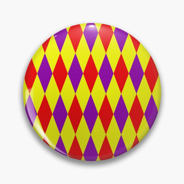 Item preview, Red Purple On Yellow Harlequin Diamonds Pattern   designed and sold by PatternTitan.