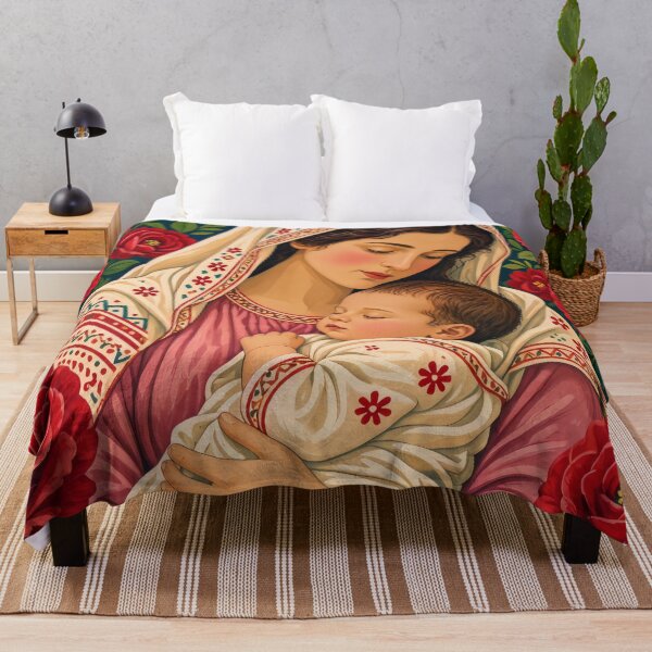 Item preview, Madonna and Child with Roses designed and sold by mark ashkenazi.