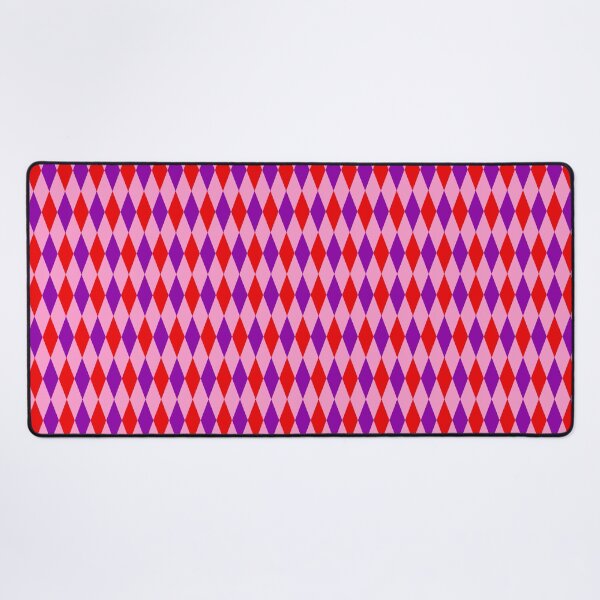 Item preview, Red Purple On Pink Harlequin Diamonds Pattern   designed and sold by PatternTitan.