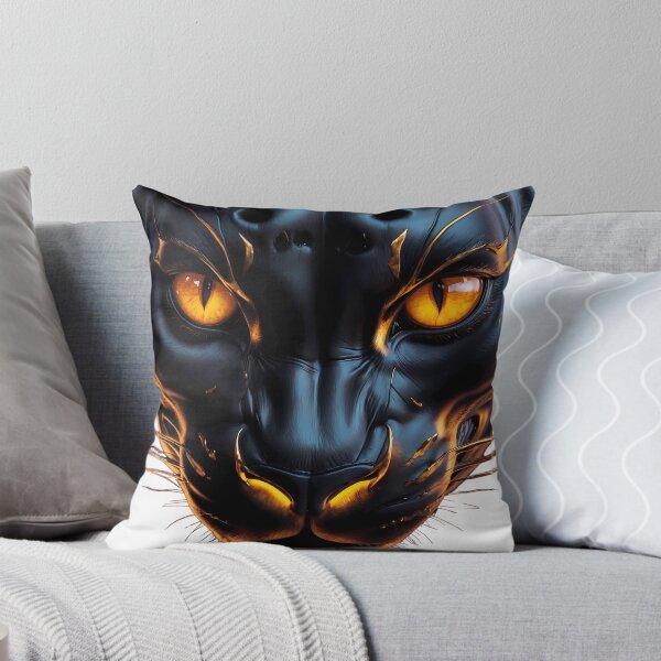Item preview, Black Panther with Shining Golden Eyes designed and sold by AlfaArte.