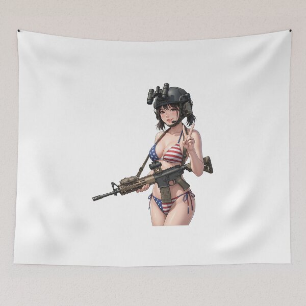 Item preview, American Gun Girl by RAWLIFEGRAPHIC designed and sold by RAWLIFEGRAPHIC.
