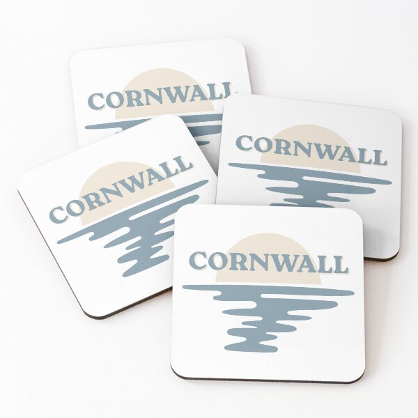 Item preview, Cornwall Ocean Sunset Waves Minimalist Coastal Design designed and sold by HYPNK.
