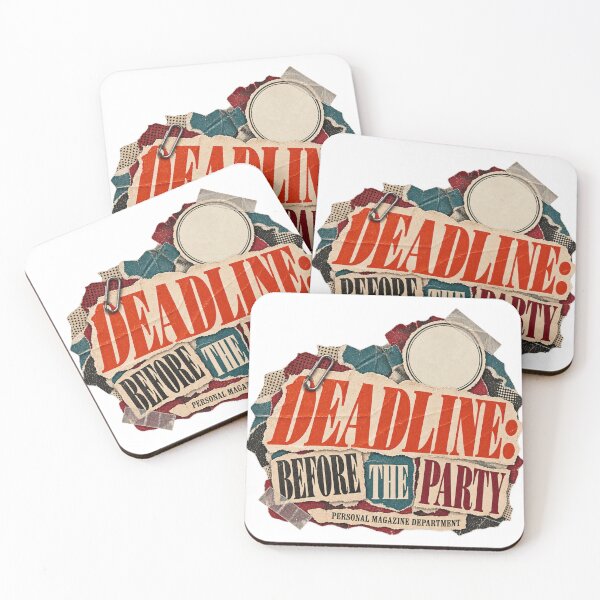 Item preview, Deadline Before the Party – Birthday Magazine Editor Humor designed and sold by Golden Era Studio.