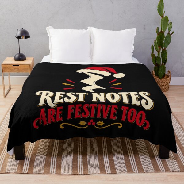 Item preview, Christmas Musician - Rest Notes Are Festive Too designed and sold by Good Mood Foundry.