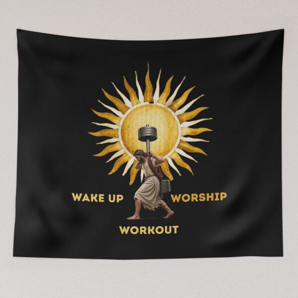 Item preview, Wake Up Worship Workout Christian Fitness. designed and sold by AleksandraJac05.