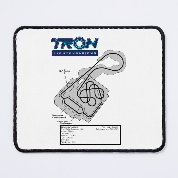 Item preview, TRON Lightcycle Run Artwork Blueprint Layout — Tomorrowland Magic Kingdom WDW designed and sold by FoolishDreamers.