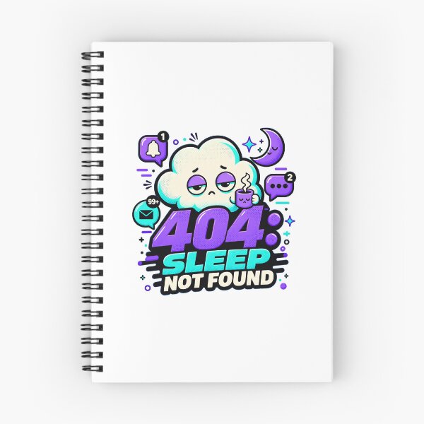 Item preview, 404: Sleep Not Found – Funny Tired Computer Spirit designed and sold by TBillMAG — Retro Tech & IT Humor.