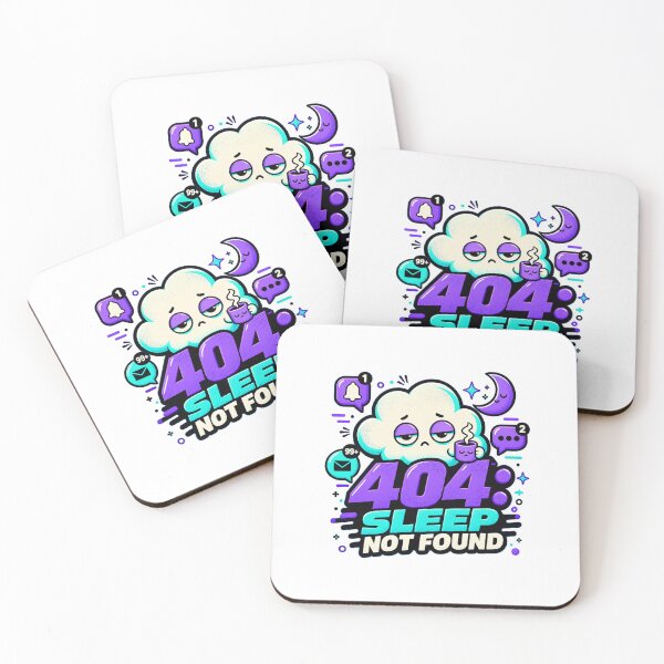 Item preview, 404: Sleep Not Found – Funny Tired Computer Spirit designed and sold by TBillMAG — Retro Tech & IT Humor.