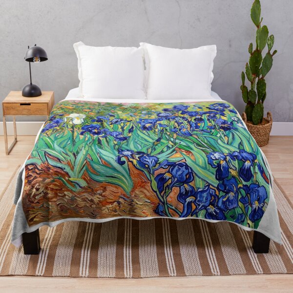 Item preview, Van Gogh Irises Blue Flower Painting designed and sold by Adrplatinium.