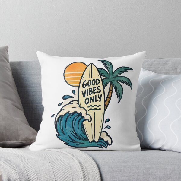 Item preview, Good Vibes Only Surfboard Tropical Sunset designed and sold by SurfLab.