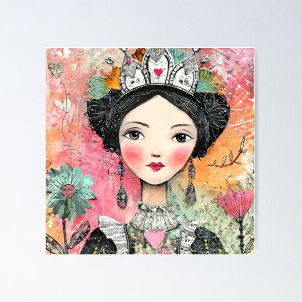 Item preview, Queen of Hearts designed and sold by sueviolaart.