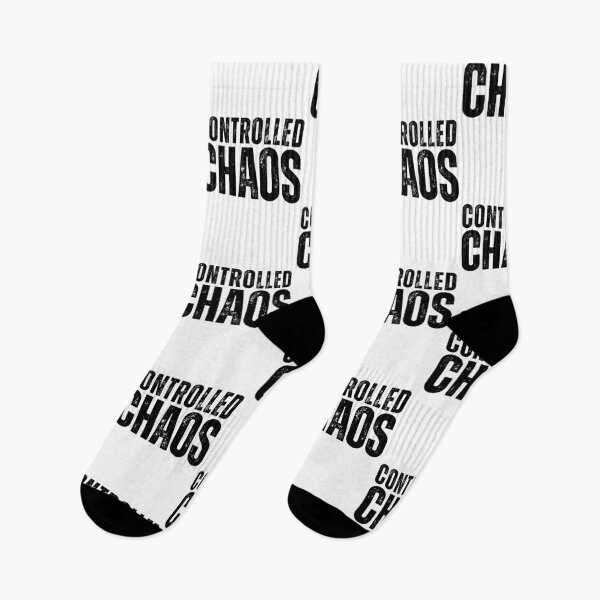 Item preview, Controlled Chaos – Funny Sarcastic Retro Typography Design for Everyday Life Distressed Black Font designed and sold by GFamilyC.