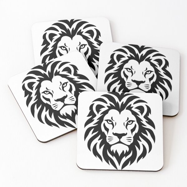 Item preview, King of the Wild – Bold Lion Head Stencil Art designed and sold by MSX1981.