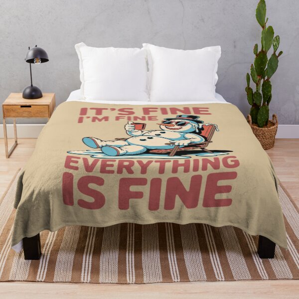 Item preview, It's Fine I'm Fine Everything is Fine Snowman designed and sold by Endless7Art.