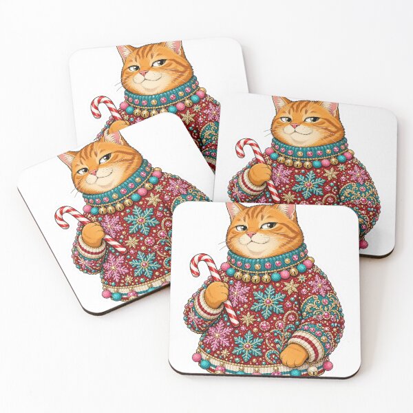 Item preview, Bejeweled Ugly Sweater Cat designed and sold by Taylor Brew Studio.