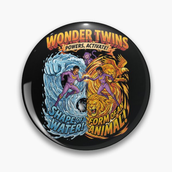 Item preview, Wonder Twins Zan and Jayna 70s Retro Cartoon designed and sold by DesignArtique.