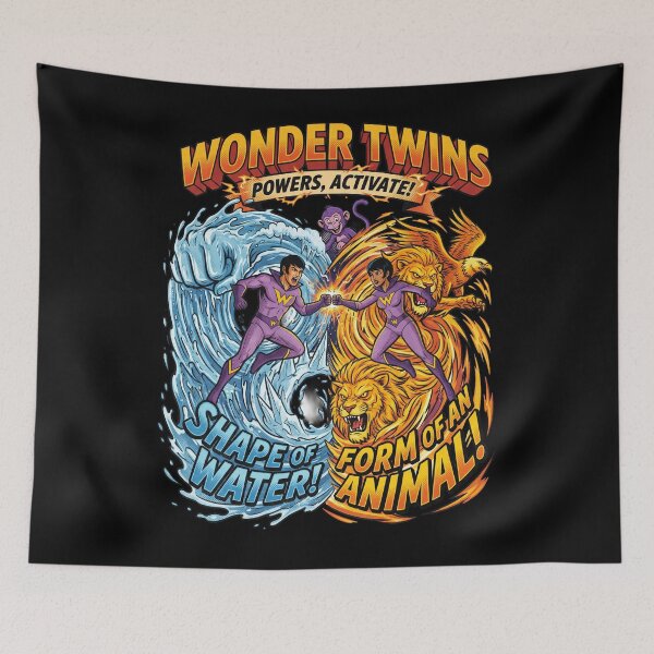 Item preview, Wonder Twins Zan and Jayna 70s Retro Cartoon designed and sold by DesignArtique.