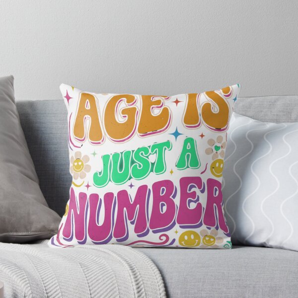 Item preview, Retro "Age Is Just A Number" +40 Fabulous Colorful Groovy Birthday designed and sold by scarben.