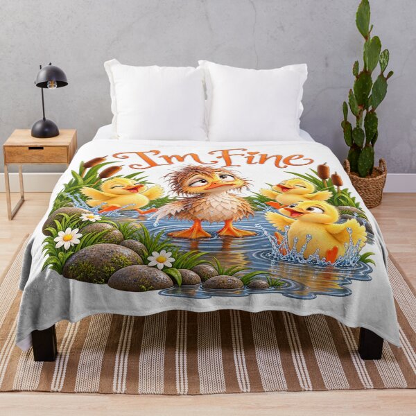 Item preview, I'm Fine Funny Duckling Chaos designed and sold by J-CCreations.