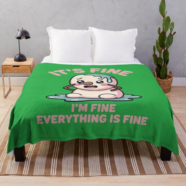 Item preview, It's Fine I'm Fine Everything is Fine Snowman designed and sold by Endless7Art.
