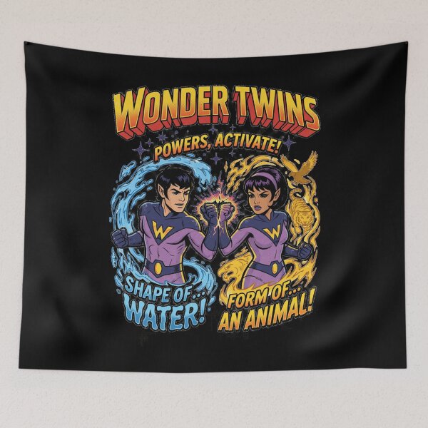 Item preview, Wonder Twins Powers Activate Vintage Pop Art designed and sold by DesignArtique.