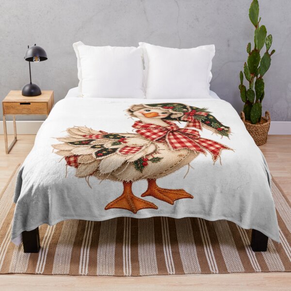 Item preview, Christmas Goose, Vintage Patchwork Goose Design designed and sold by ZAKE-store.