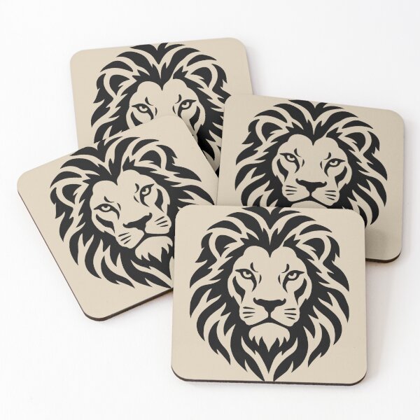 Item preview, King of the Wild – Bold Lion Head Stencil Art designed and sold by MSX1981.