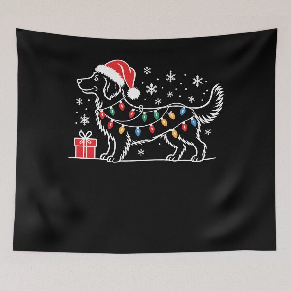 Item preview, Golden Retriever Christmas Lights Santa Hat Xmas Dog Lover designed and sold by clothesy7.