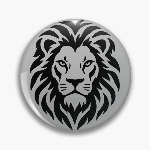 Item preview, King of the Wild – Bold Lion Head Stencil Art designed and sold by MSX1981.