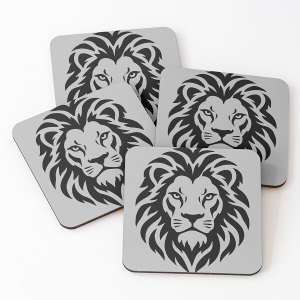 Item preview, King of the Wild – Bold Lion Head Stencil Art designed and sold by MSX1981.