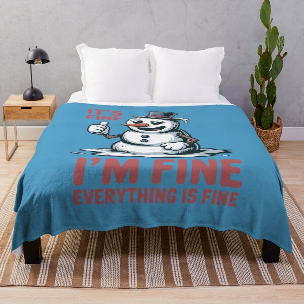 Item preview, It's Fine I'm Fine Everything is Fine Snowman designed and sold by Endless7Art.