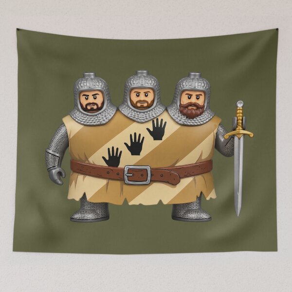 Item preview, Three Headed Giant Knight (Shorty Version) Toy - 70s British Comedy designed and sold by Deviant Logic Design.
