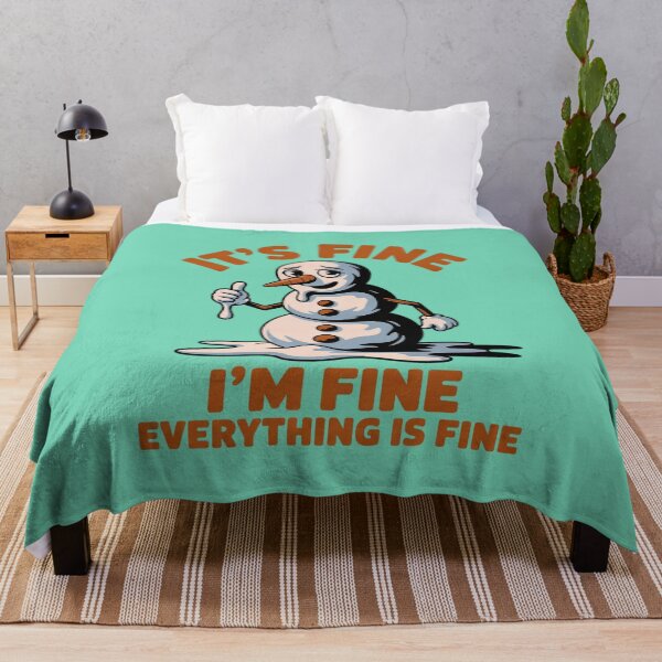 Item preview, It's Fine I'm Fine Everything is Fine Snowman designed and sold by Endless7Art.