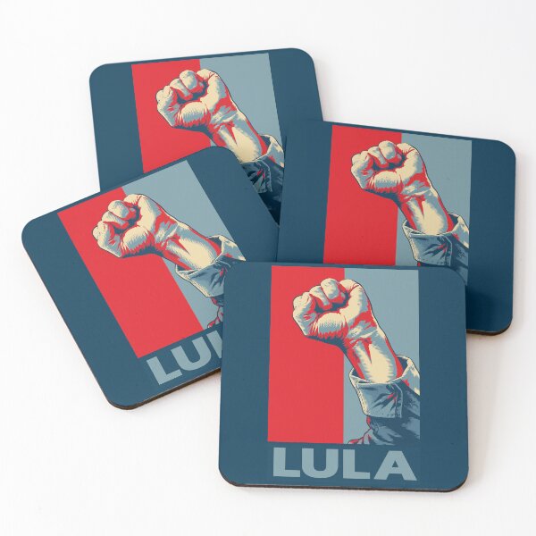 Item preview, Lula Presidente Raised Fist – Brazilian Political Pop Art Poster designed and sold by Groenendijk.