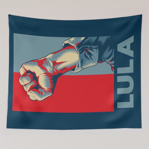 Item preview, Lula Presidente Raised Fist – Brazilian Political Pop Art Poster designed and sold by Groenendijk.