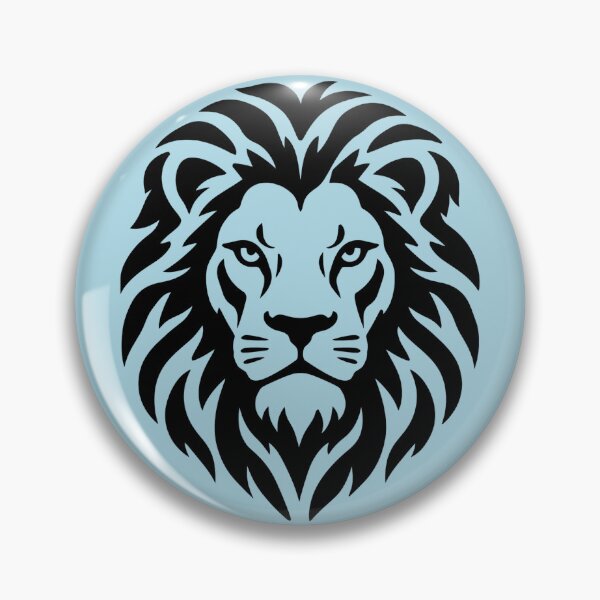 Item preview, King of the Wild – Bold Lion Head Stencil Art designed and sold by MSX1981.