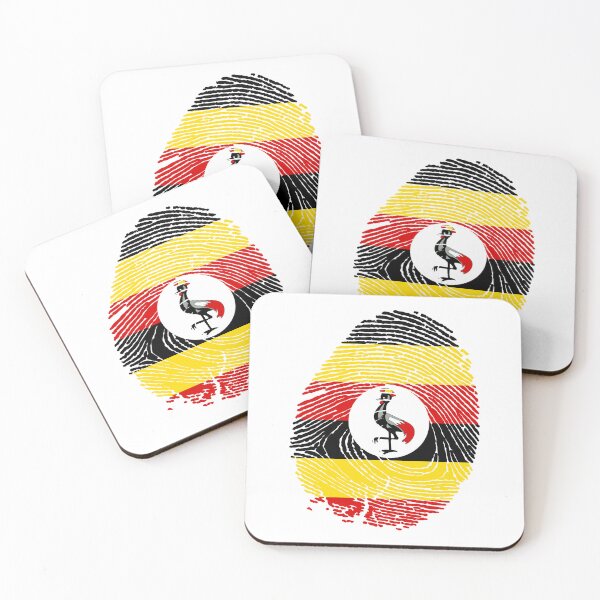 Item preview, Uganda Flag Fingerprint designed and sold by Azeecreate009.