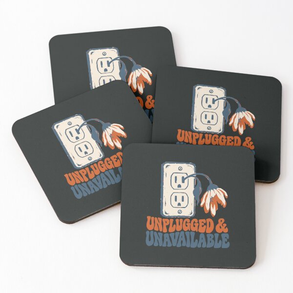 Item preview, Unplugged and Unavailable Funny Introvert Burnout Retro Design designed and sold by OpenFieldNotes.