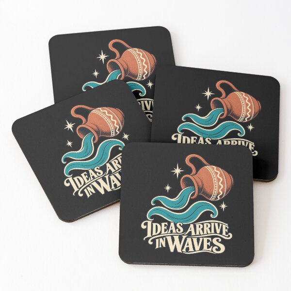 Item preview, Aquarius - Ideas Arrive in Waves designed and sold by Good Mood Foundry.