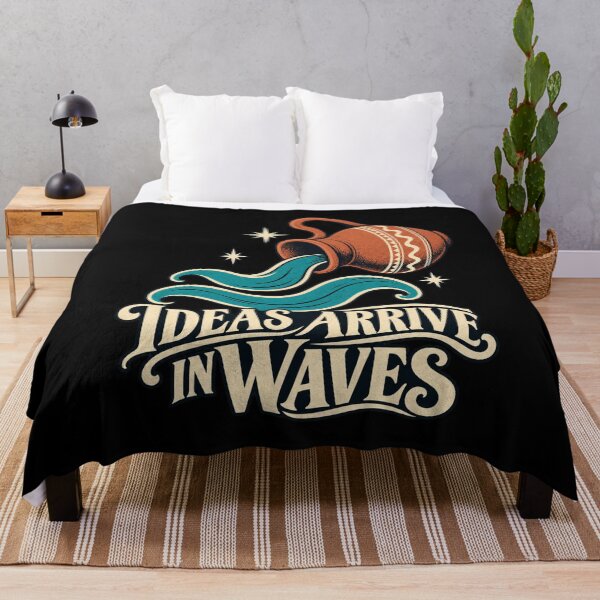 Item preview, Aquarius - Ideas Arrive in Waves designed and sold by Good Mood Foundry.