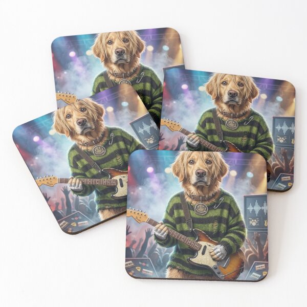 Item preview, Doggo Kurt Cobain Grunge Rocker Vintage Cassette Concert Poster & Sticker designed and sold by keygon.