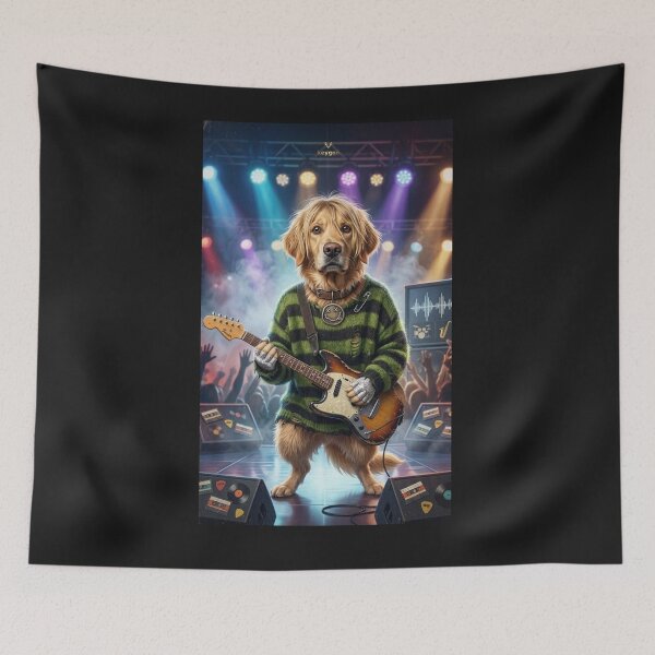 Item preview, Doggo Kurt Cobain Grunge Rocker Vintage Cassette Concert Poster & Sticker designed and sold by keygon.