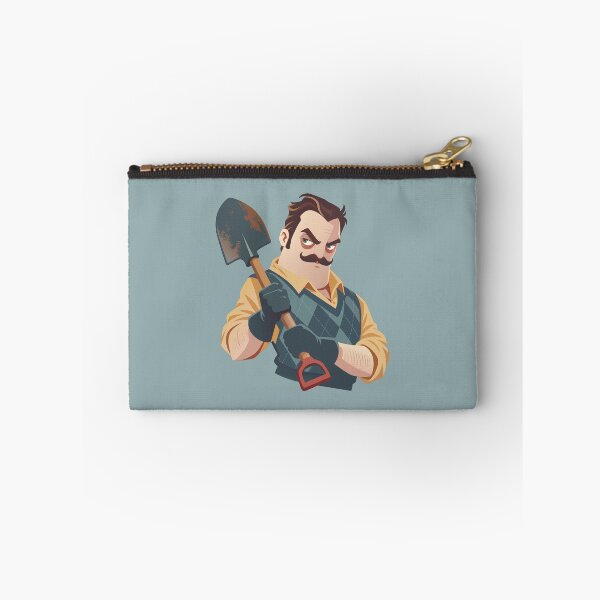 Item preview, Hello Neighbor Angry Peterson with Shovel Video Game Character designed and sold by karamram.