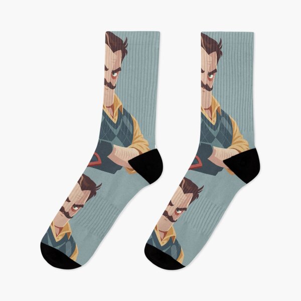 Item preview, Hello Neighbor Angry Peterson with Shovel Video Game Character designed and sold by karamram.