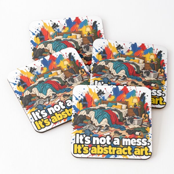 Item preview, Its Not a Mess Its Abstract Art Messy Bedroom designed and sold by JAZZY-DESIGN.