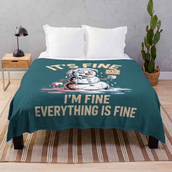 Item preview, It's Fine I'm Fine Everything is Fine Snowman designed and sold by Endless7Art.