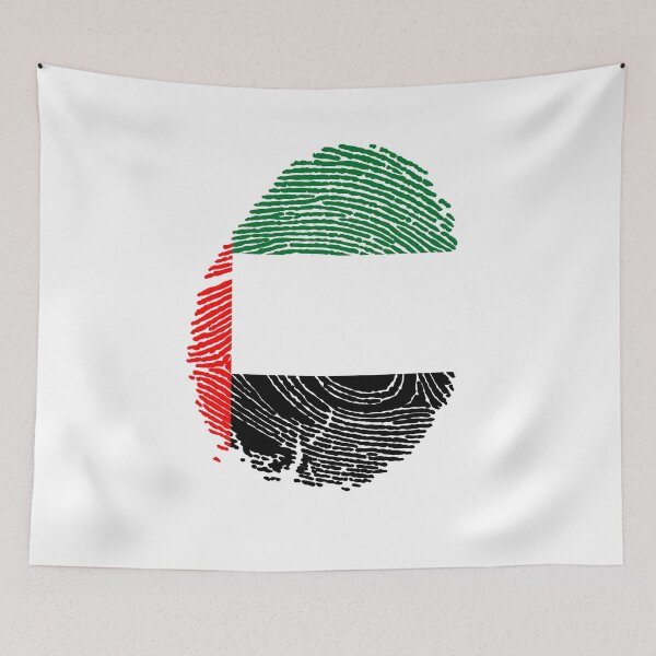 Item preview, UAE Flag Fingerprint designed and sold by Azeecreate009.