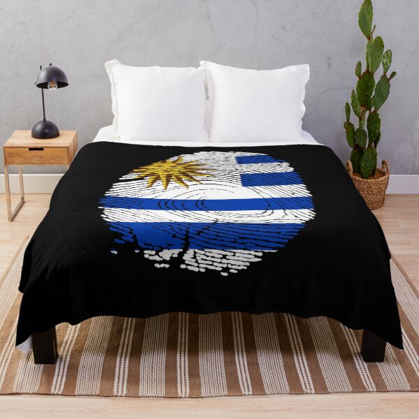 Item preview, Uruguay Flag Fingerprint designed and sold by Azeecreate009.