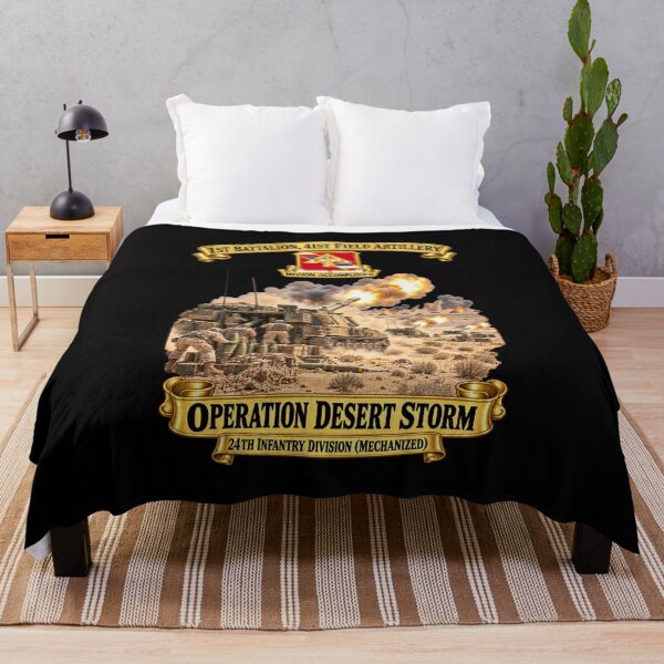 Item preview, Army - 1st Bn, 41st Artillery, DUI - ODS - 24th ID - Fire Mission Scene - 3D - Transparent designed and sold by Military Insignia Products.