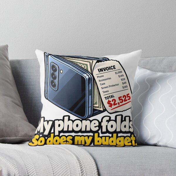 Item preview, My Phone Folds So Does My Budget Invoice designed and sold by JAZZY-DESIGN.